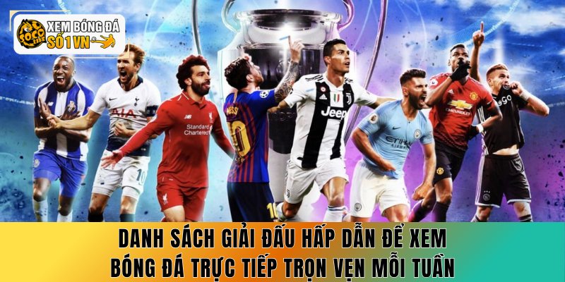 Xem Bóng Đá Trực Tiếp - 6 Lý Do Phải Chọn Socolive 3 Danh sách giải đấu hấp dẫn để xem bóng đá trực tiếp trọn vẹn mỗi tuần