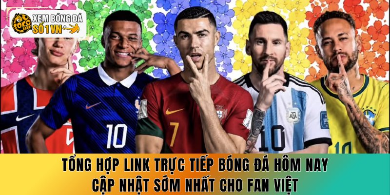 Tổng hợp link trực tiếp bóng đá hôm nay cập nhật sớm nhất cho fan Việt